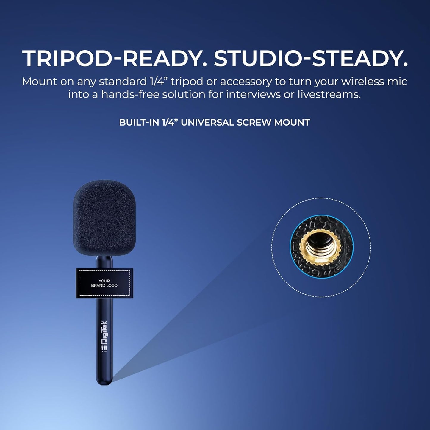 Digitekยฎ DWM 101 Wireless Microphone Noise Reduction, for DSLR Camera, Android & iOS Smartphones