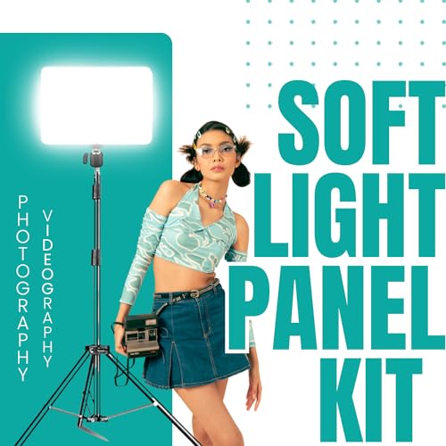 Eloies® Bi-Color LED Video Soft Light 2 Panel Kit