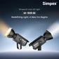 Simpex M-500 BI, High-Performance Continuous LED Light With 500W Power Output Perfectly designed for Professionals