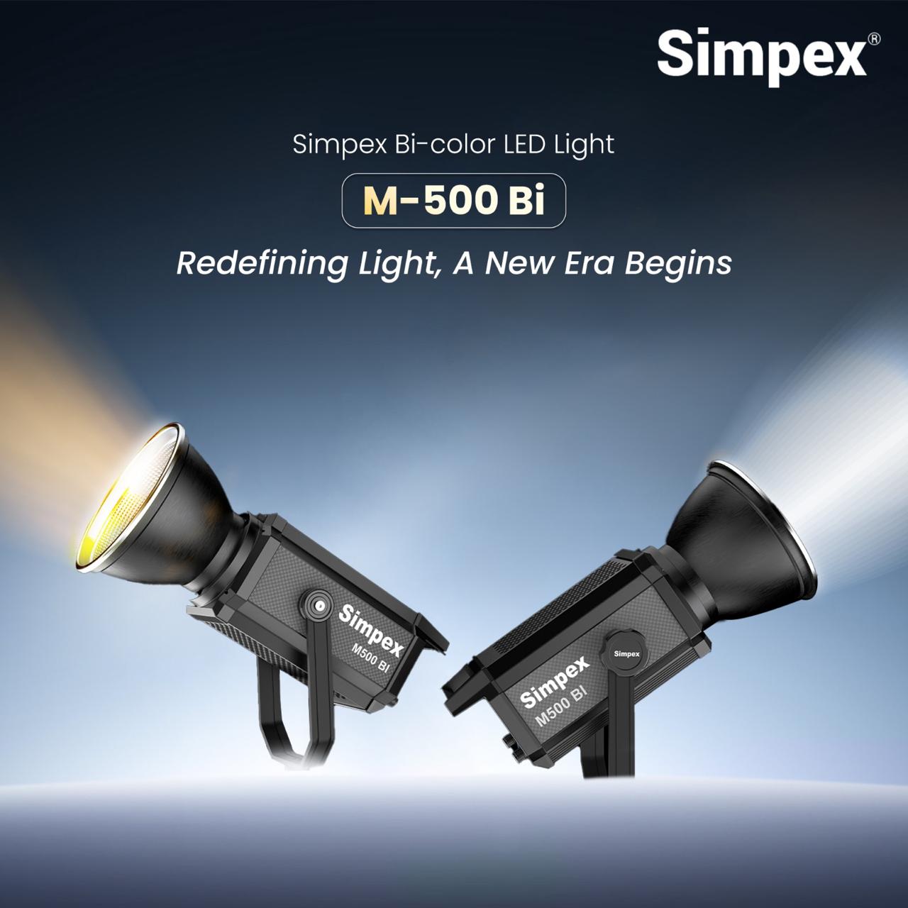 Simpex M-500 BI, High-Performance Continuous LED Light With 500W Power Output Perfectly designed for Professionals